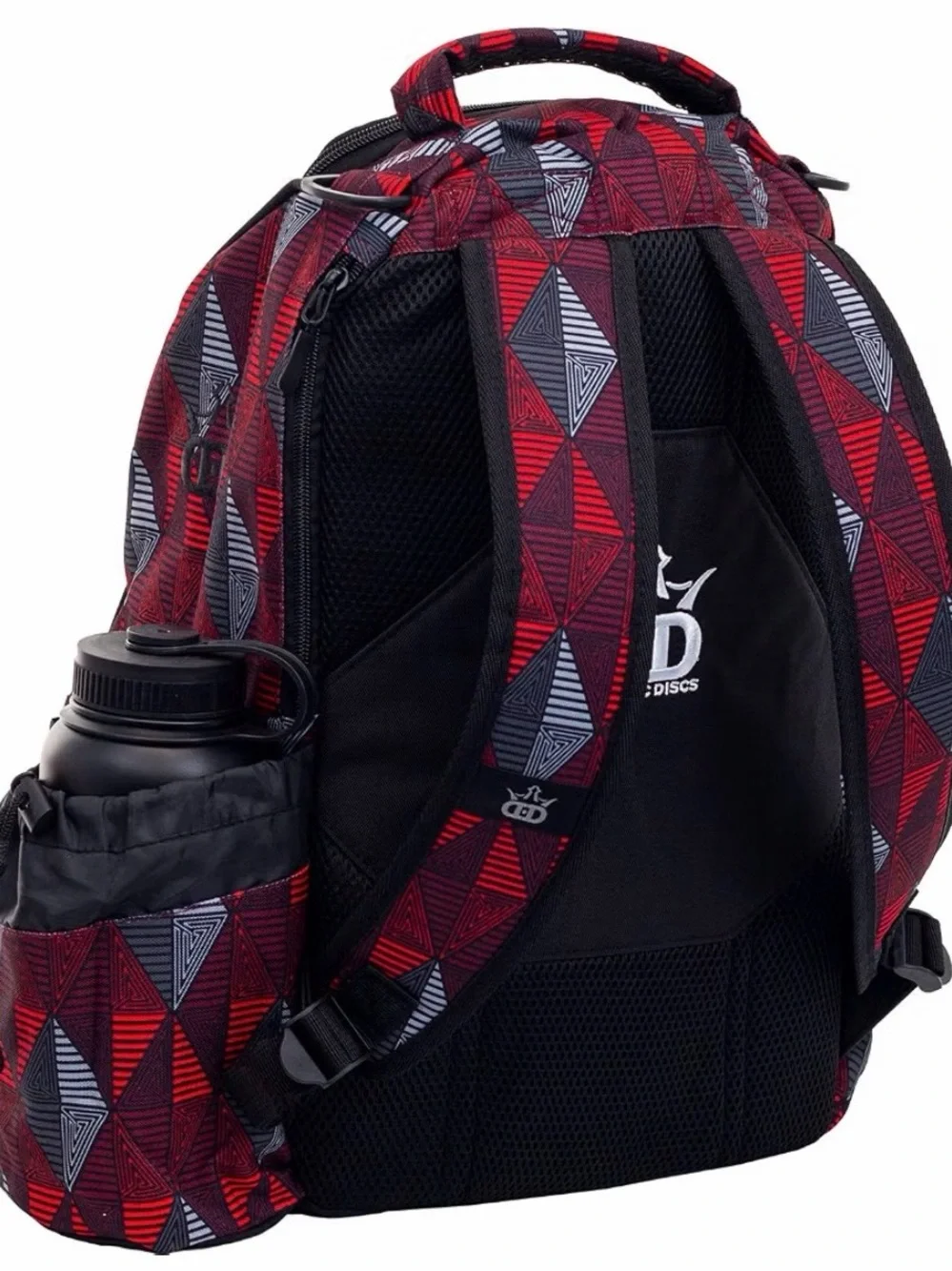 Dynamic Discs Disc Golf Backpack - Red Geometric Carry Bag